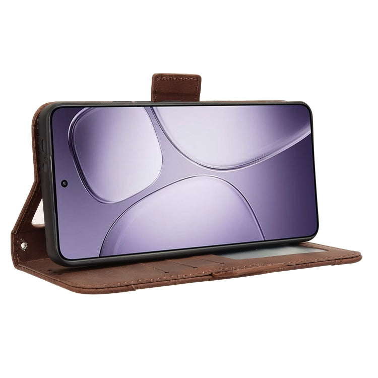 For Redmi K70 Ultra Skin Feel Calf Texture Card Slots Leather Phone Case(Brown) by buy2fix