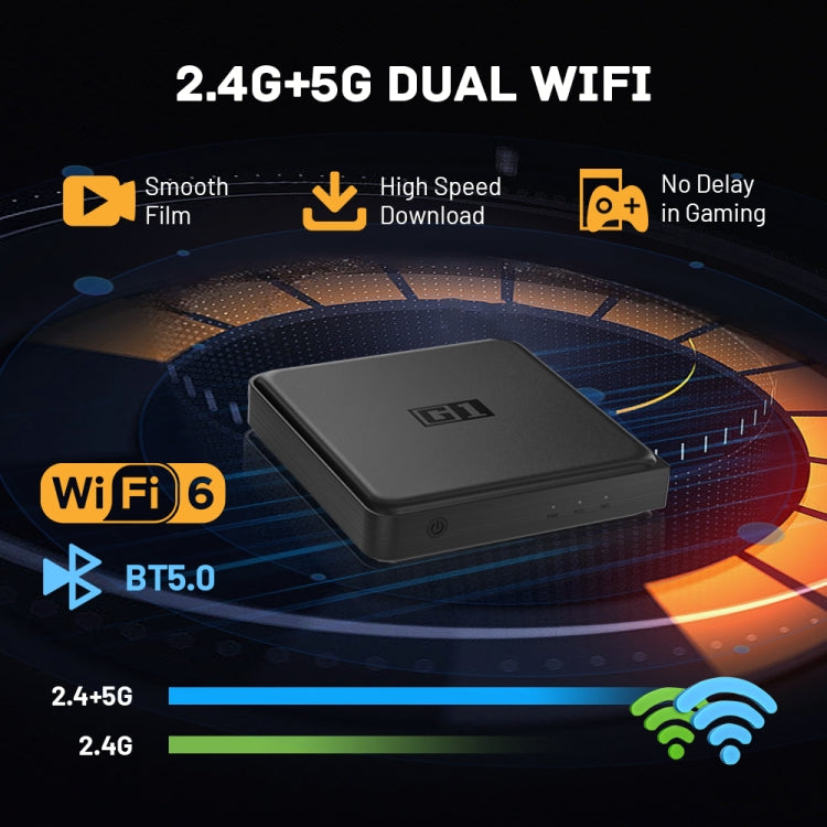 G1 Cortex-A55 Android 11 Quad-core CPU 4K HD Internet Set-top Box with Remote Control, 4GB+32GB(US Plug) - Others by buy2fix | Online Shopping UK | buy2fix