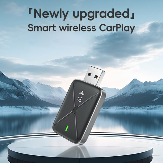2 in 1 Car Carplay / Android Auto Carplay Box Wired to Wireless Smart Adapter(Black) by buy2fix
