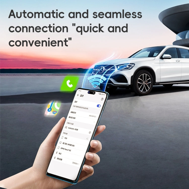 2 in 1 Car Carplay / Android Auto Carplay Box Wired to Wireless Smart Adapter(Black) by buy2fix