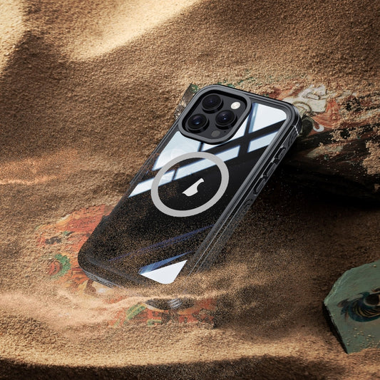 For iPhone 16 Pro Max RedPepper Tempered Glass MagSafe Phone Case(Dark Blue) by RedPepper