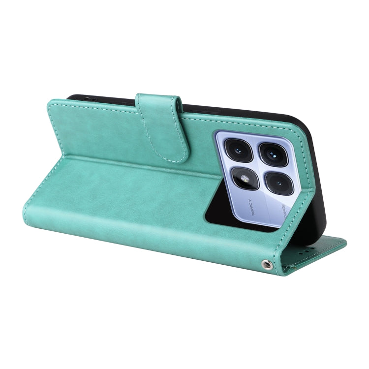 For Redmi K70 Ultra Embossed Butterfly Flowers Leather Phone Case(Green) by buy2fix