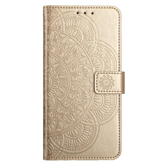 For iPhone Air Flower Embossed Leather Phone Case(Gold) - iPhone Air Cases by buy2fix | Online Shopping UK | buy2fix