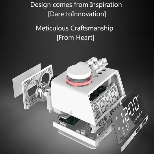 K11 LED Bluetooth 4.2 Speaker Alarm Clock Music Display Radio, Plug Type:EU Plug(Black) - Desktop Speaker by buy2fix | Online Shopping UK | buy2fix