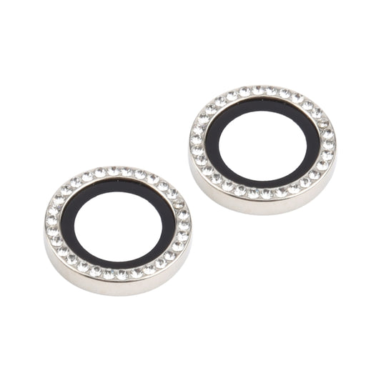 For iPhone 16 / 16 Plus 9H Point Drill Camera Lens Protector Ring(Silver) by buy2fix