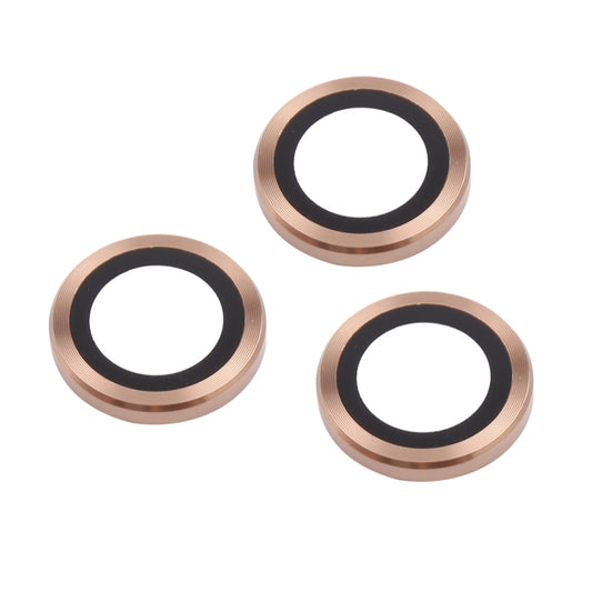 For iPhone 16 Pro / 16 Pro Max Tempered Glass CD Texture Back Camera Film(Gold) by buy2fix