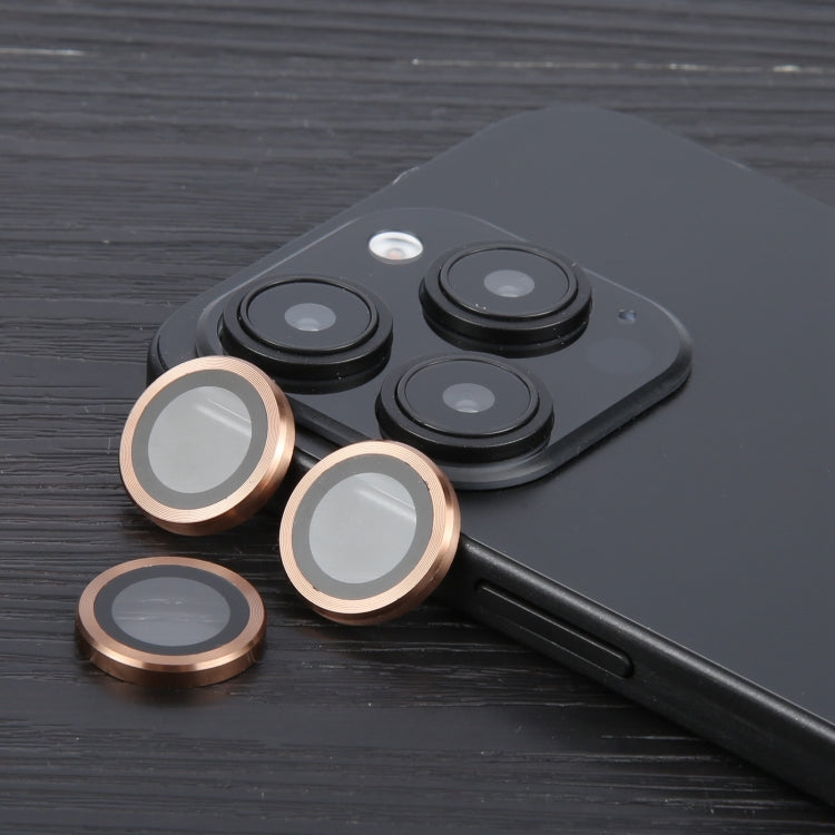 For iPhone 16 Pro / 16 Pro Max Tempered Glass CD Texture Back Camera Film(Gold) by buy2fix