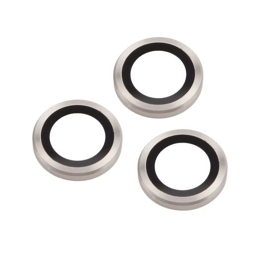 For iPhone 16 Pro / 16 Pro Max Tempered Glass CD Texture Back Camera Film(Titanium Color) by buy2fix