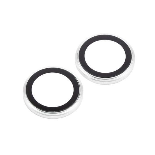 For iPhone 16 Plus / 16 Metal Tempered Glass Back Camera Film(Silver) by buy2fix