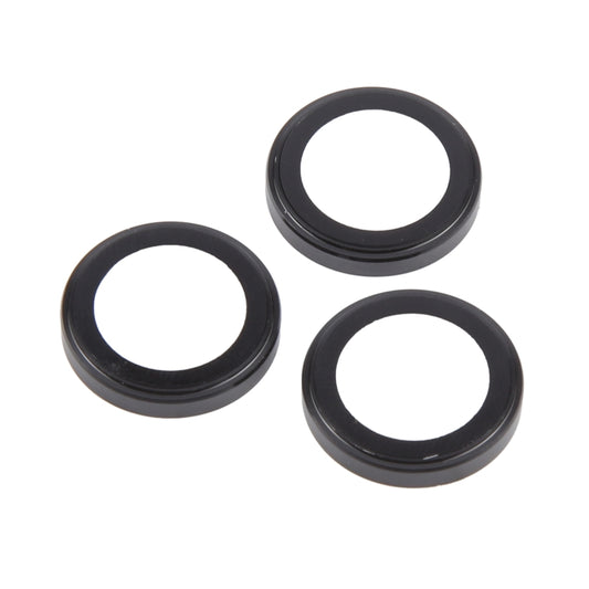 For iPhone 16 Pro / 16 Pro Max Metal Tempered Glass Back Camera Film(Black) by buy2fix