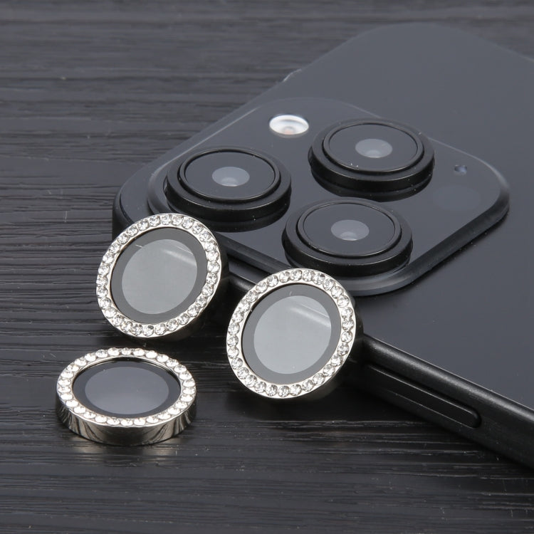 For iPhone 16 Pro / 16 Pro Max 9H Point Drill Camera Lens Protector Ring(Titanium Gray) by buy2fix