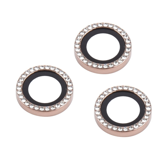 For iPhone 16 Pro / 16 Pro Max 9H Point Drill Camera Lens Protector Ring(Gold) by buy2fix