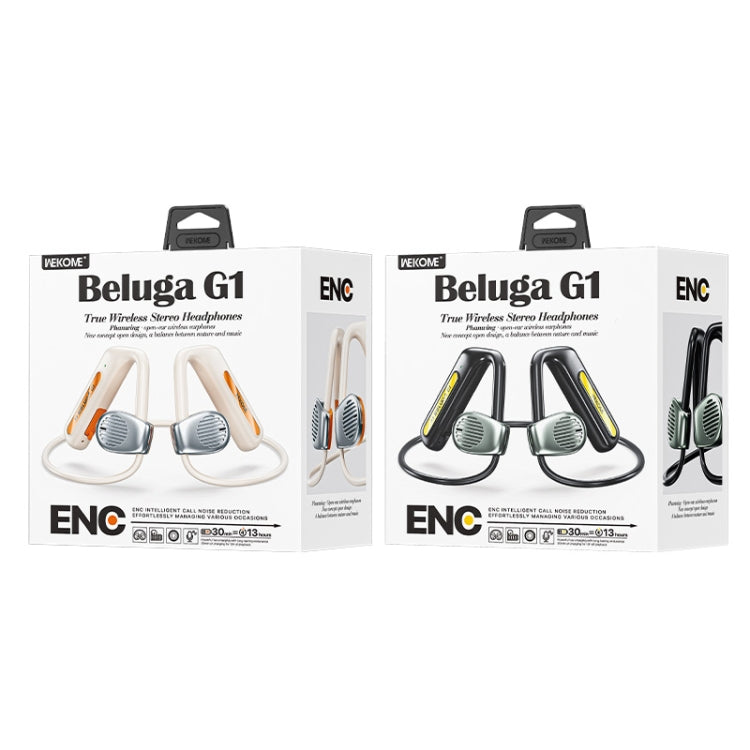 WEKOME Beluga G1 PhanWing Open-ear True Wireless Stereo Bluetooth Earphones(Orange) - Sport Earphone by WK | Online Shopping UK | buy2fix