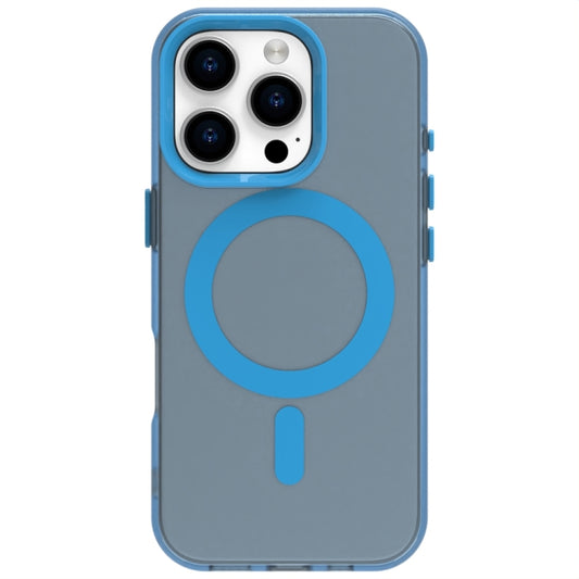 For iPhone 16 Pro Max Candy Magsafe PC Hybrid TPU Phone Case(Blue) by buy2fix