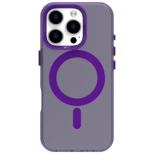 For iPhone 16 Pro Max Candy Magsafe PC Hybrid TPU Phone Case(Purple) by buy2fix