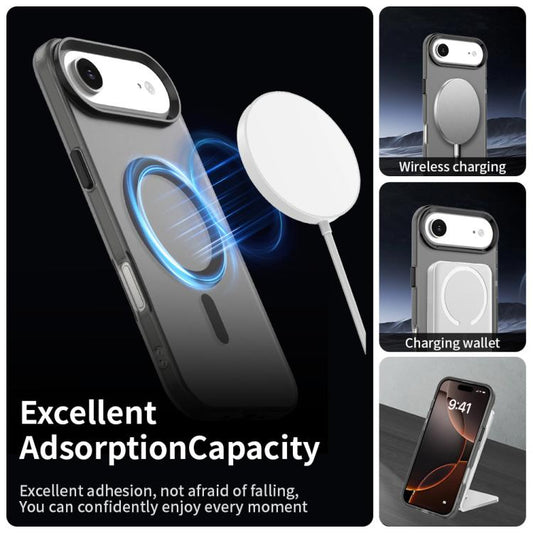 For iPhone Air Candy Magsafe PC Hybrid TPU Phone Case(Black) - iPhone Air Cases by buy2fix | Online Shopping UK | buy2fix