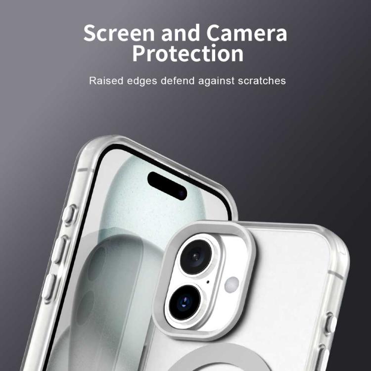 For iPhone 17 Candy Magsafe PC Hybrid TPU Phone Case(White) - iPhone 17 Cases by buy2fix | Online Shopping UK | buy2fix