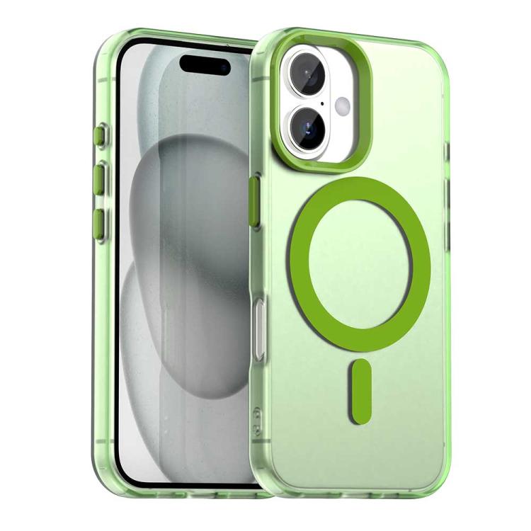 For iPhone 17 Candy Magsafe PC Hybrid TPU Phone Case(Green) - iPhone 17 Cases by buy2fix | Online Shopping UK | buy2fix