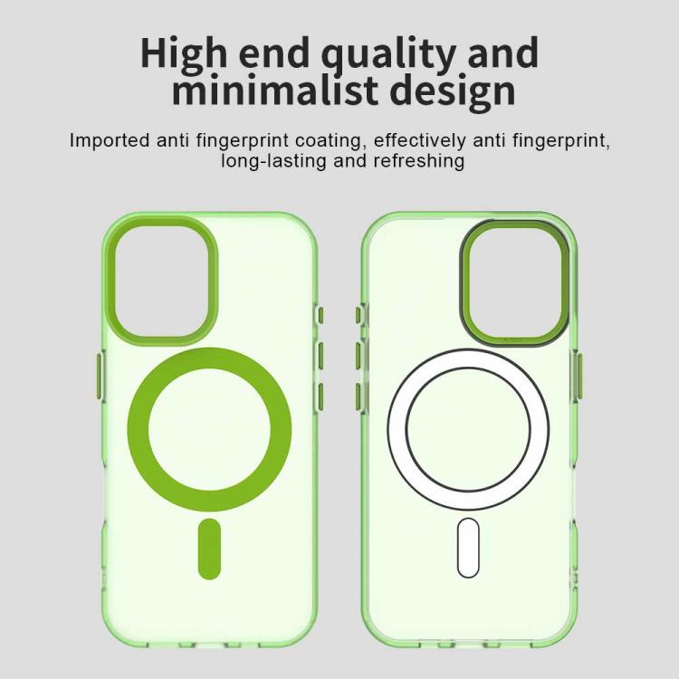 For iPhone 17 Candy Magsafe PC Hybrid TPU Phone Case(Green) - iPhone 17 Cases by buy2fix | Online Shopping UK | buy2fix