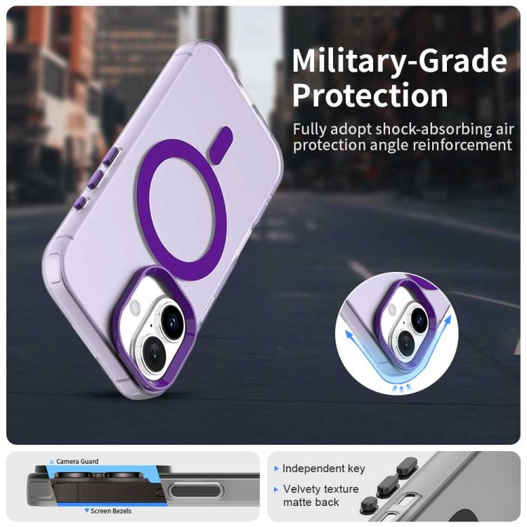 For iPhone 17 Candy Magsafe PC Hybrid TPU Phone Case(Purple) - iPhone 17 Cases by buy2fix | Online Shopping UK | buy2fix