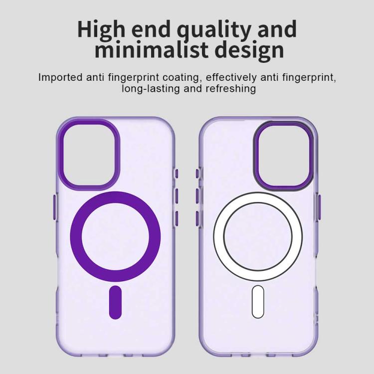 For iPhone 17 Candy Magsafe PC Hybrid TPU Phone Case(Purple) - iPhone 17 Cases by buy2fix | Online Shopping UK | buy2fix