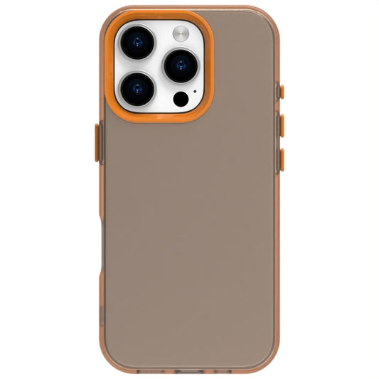 For iPhone 16 Pro Max Candy PC Hybrid TPU Shockproof Phone Case(Orange) by buy2fix