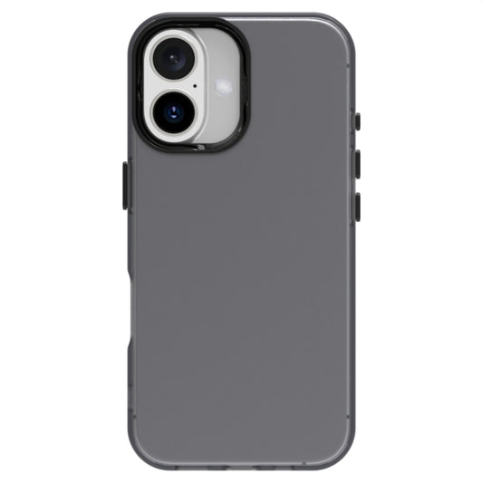 For iPhone 16 Candy PC Hybrid TPU Shockproof Phone Case(Black) by buy2fix
