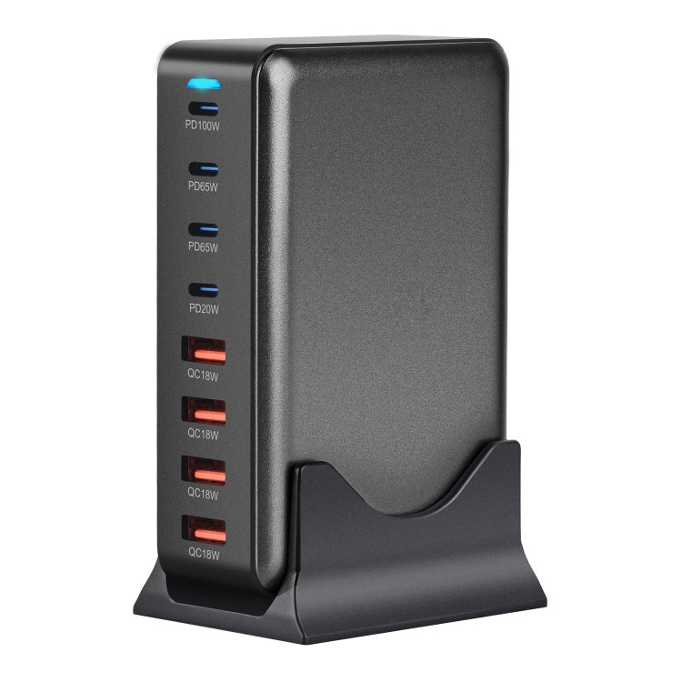 YMX-320W GaN 320W USB x 4, USB-C / Type-C x 4 Fast Charger, Plug Type:AU Plug(Grey) - Multifunction Charger by buy2fix | Online Shopping UK | buy2fix