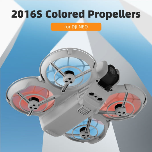 For DJI Neo Sunnylife 2016S Drone Color 3-Blade Propeller, Quantity:2 pairs(Orange) by Sunnylife
