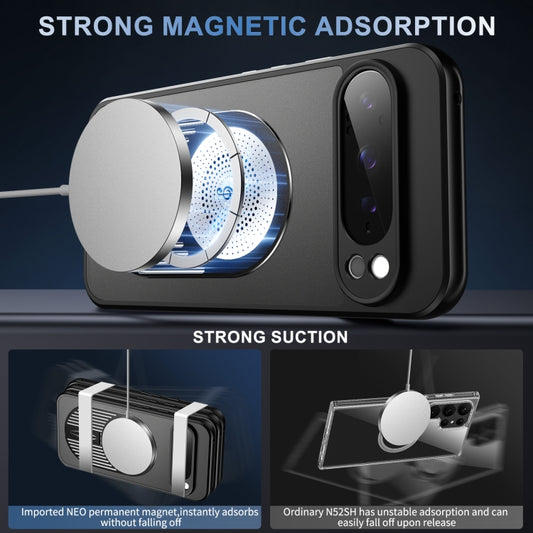 For Google Pixel 9 Pro XL Heat Dissipation Aromatherapy MagSafe Holder Phone Case(Black) by buy2fix