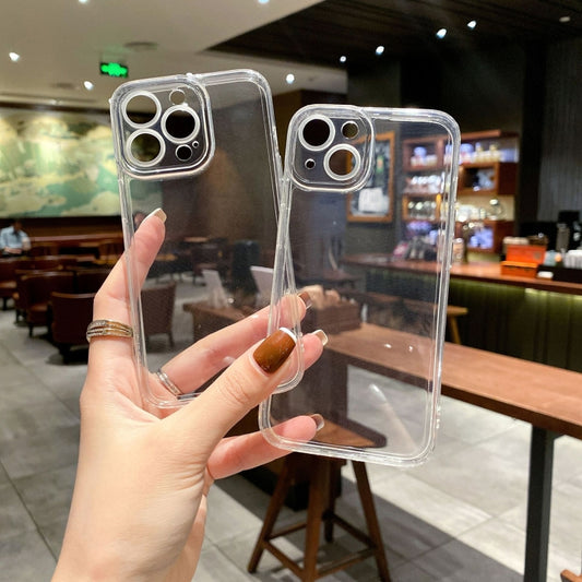 For iPhone 16 Pro Max Angel Eye Straight Edge Full Cover TPU Phone Case(Transparent) by buy2fix