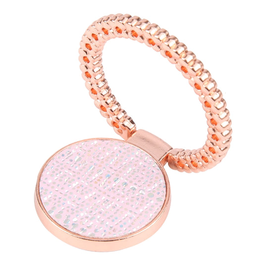 Flash Diamond Metal Mobile Phone Ring Holder(Rose Gold+Pink) - Ring Holder by buy2fix | Online Shopping UK | buy2fix