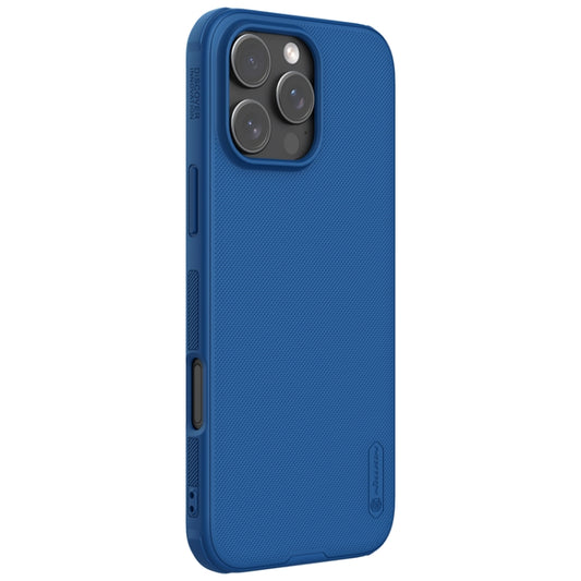 For iPhone 16 Pro NILLKIN Frosted Shield Pro PC + TPU Phone Case(Blue) by NILLKIN