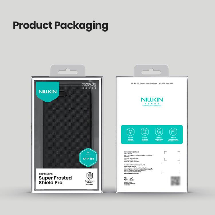 For iPhone 16e NILLKIN Frosted Shield Pro PC + TPU Phone Case(Green) - iPhone 16e Cases by NILLKIN | Online Shopping UK | buy2fix