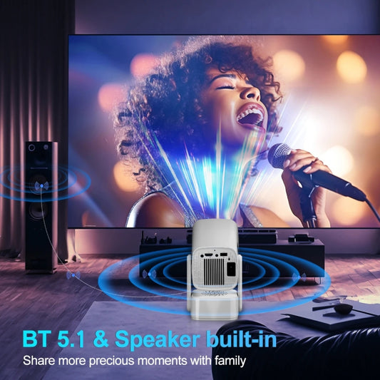 Y7S 720P Android 11 OS Portable Home WiFi Projector with Speaker, CPU:Allwinner H713(UK Plug) by buy2fix