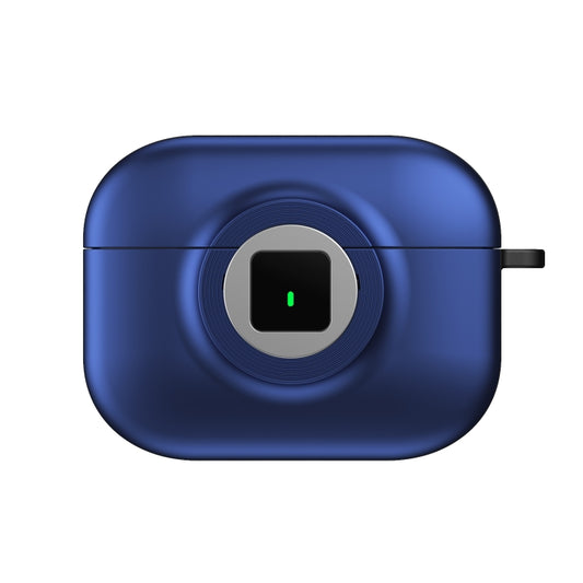 For AirPods Pro 2 Camera Series PC + TPU Headset Shockproof Carbon Fibre Case(Blue) by buy2fix