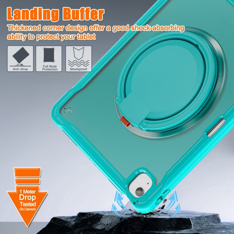 For iPad Air 13 2025 / 2024 Powerful Sailor Ring Holder Heavy Duty Hybrid Tablet Case with Strap(Light Blue) - iPad Air 13 2025 / 2024 Cases by buy2fix | Online Shopping UK | buy2fix