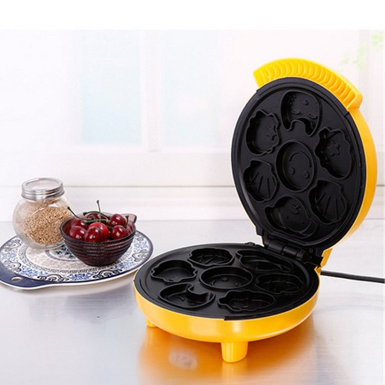 Household Cake Machine Double-sided Heating Baking Machine, Plug Type:EU Plug(Yellow) by buy2fix
