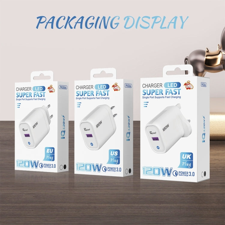 120W USB Fast Charger, Plug:UK Plug(Yellow) - USB Charger by buy2fix | Online Shopping UK | buy2fix