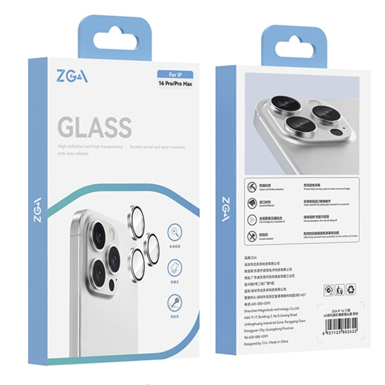 For iPhone 16 Pro / 16 Pro Max ZGA AR Eagle Eye Phone Lens Film(Silver) by ZGA