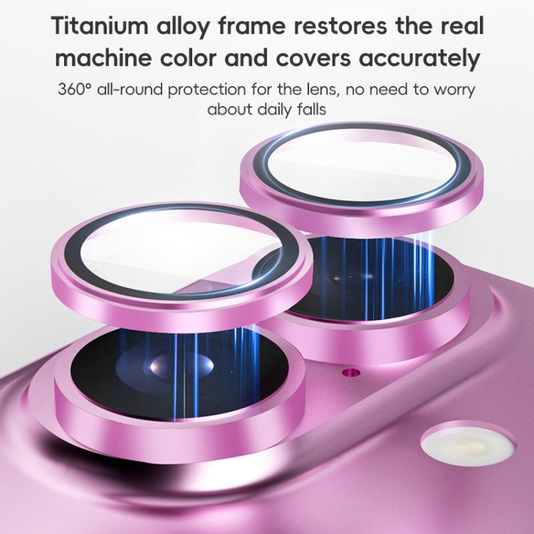 For iPhone 16 / 16 Plus ZGA AR Eagle Eye Phone Lens Film(Pink) - iPhone 16 Plus Tempered Glass by ZGA | Online Shopping UK | buy2fix