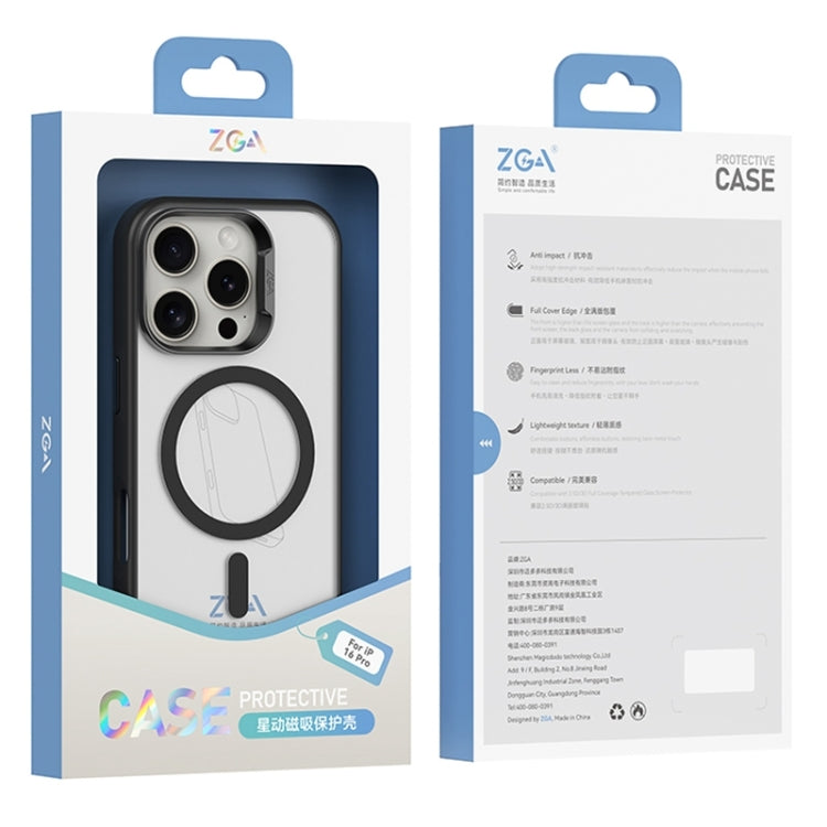 For iPhone 16 Plus ZGA Magsafe Frosted PC Hybrid TPU Phone Case(Green) by ZGA