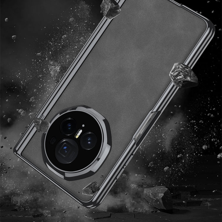 For Honor Magic V3 GKK Integrated Magnetic Fold Hinge Leather Shockproof Phone Case(Matte Green) - Honor Cases by GKK | Online Shopping UK | buy2fix