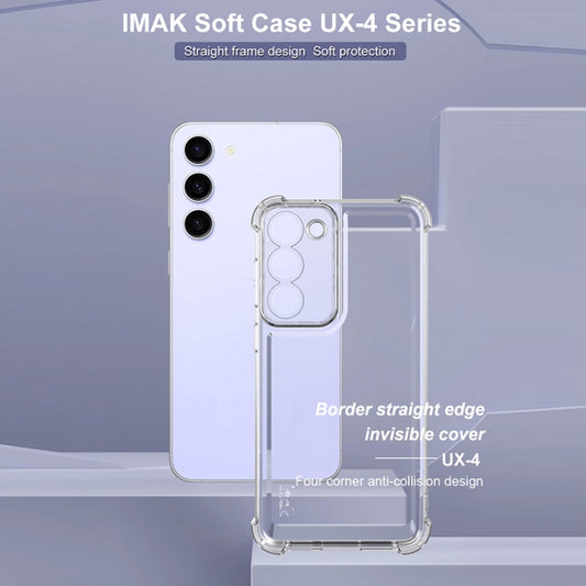 For Samsung Galaxy S23+ 5G IMAK UX-4 Series Four-corner Shockproof Phone Case(Transparent) by imak