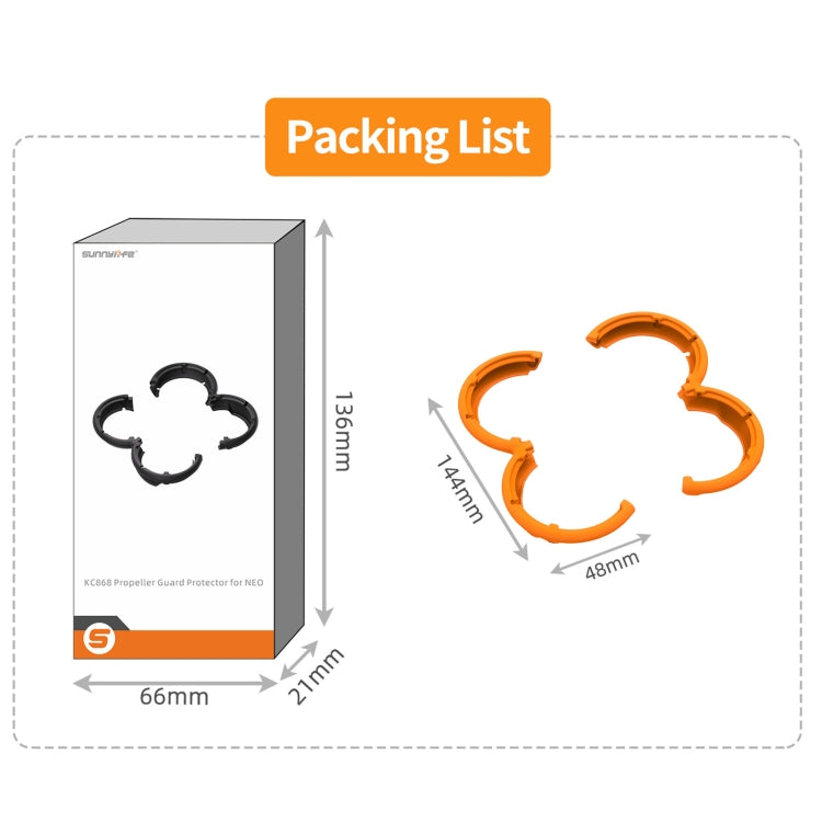 For DJI Neo Sunnylife Propeller Protective Guard Anti-collision Ring Cover(Red) by Sunnylife