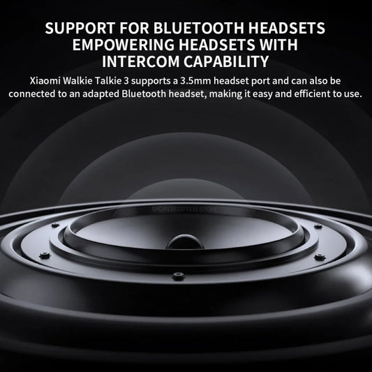 Original Xiaomi IP65 Waterproof UV Dual Band Walkie Talkie 3(Black) - Handheld Walkie Talkie by Xiaomi | Online Shopping UK | buy2fix