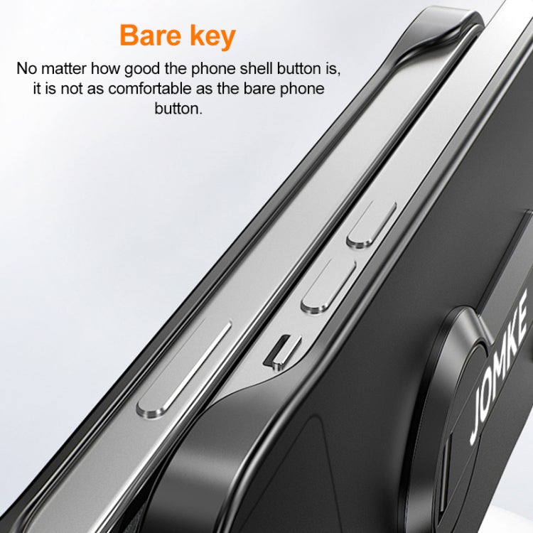 For Redmi K70 Baking Varnish 360 Rotate Holder No Frame PC Phone Case(Silver) - Xiaomi Cases by buy2fix | Online Shopping UK | buy2fix