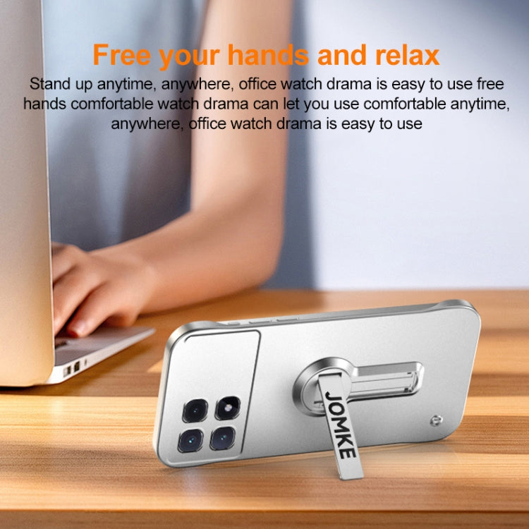 For Redmi K70 Ultra Baking Varnish 360 Rotate Holder No Frame PC Phone Case(Purple) by buy2fix