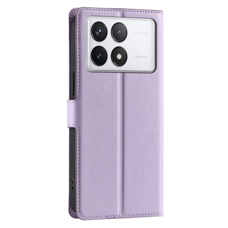 For Redmi K70 Voltage Ultra-thin Dot Leather Phone Case(Purple) - Xiaomi Cases by buy2fix | Online Shopping UK | buy2fix