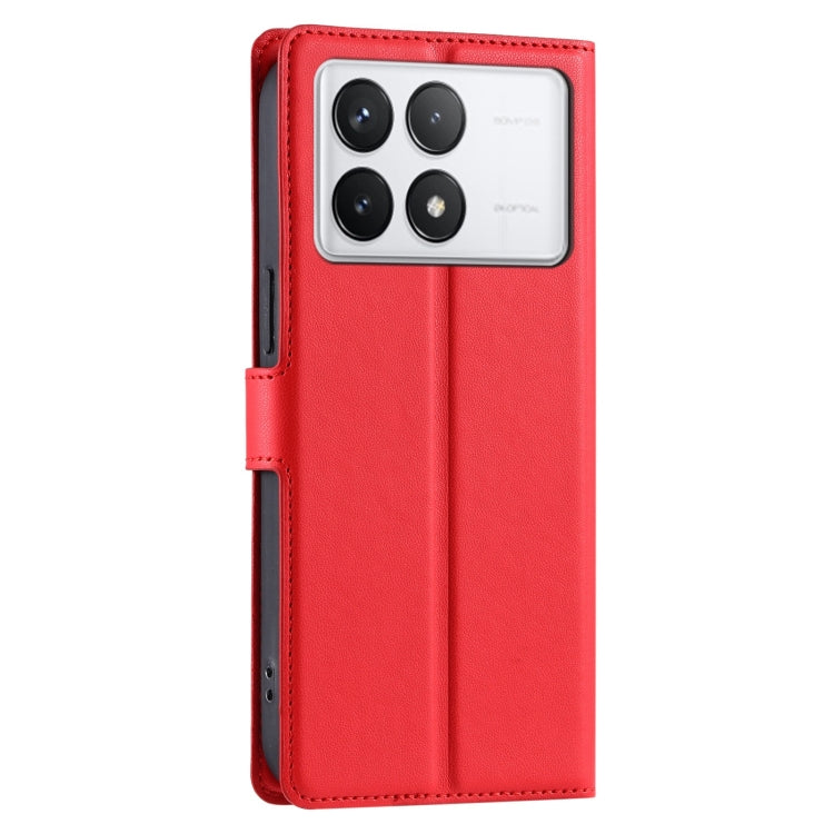 For Redmi K70 Voltage Ultra-thin Dot Leather Phone Case(Red) - Xiaomi Cases by buy2fix | Online Shopping UK | buy2fix